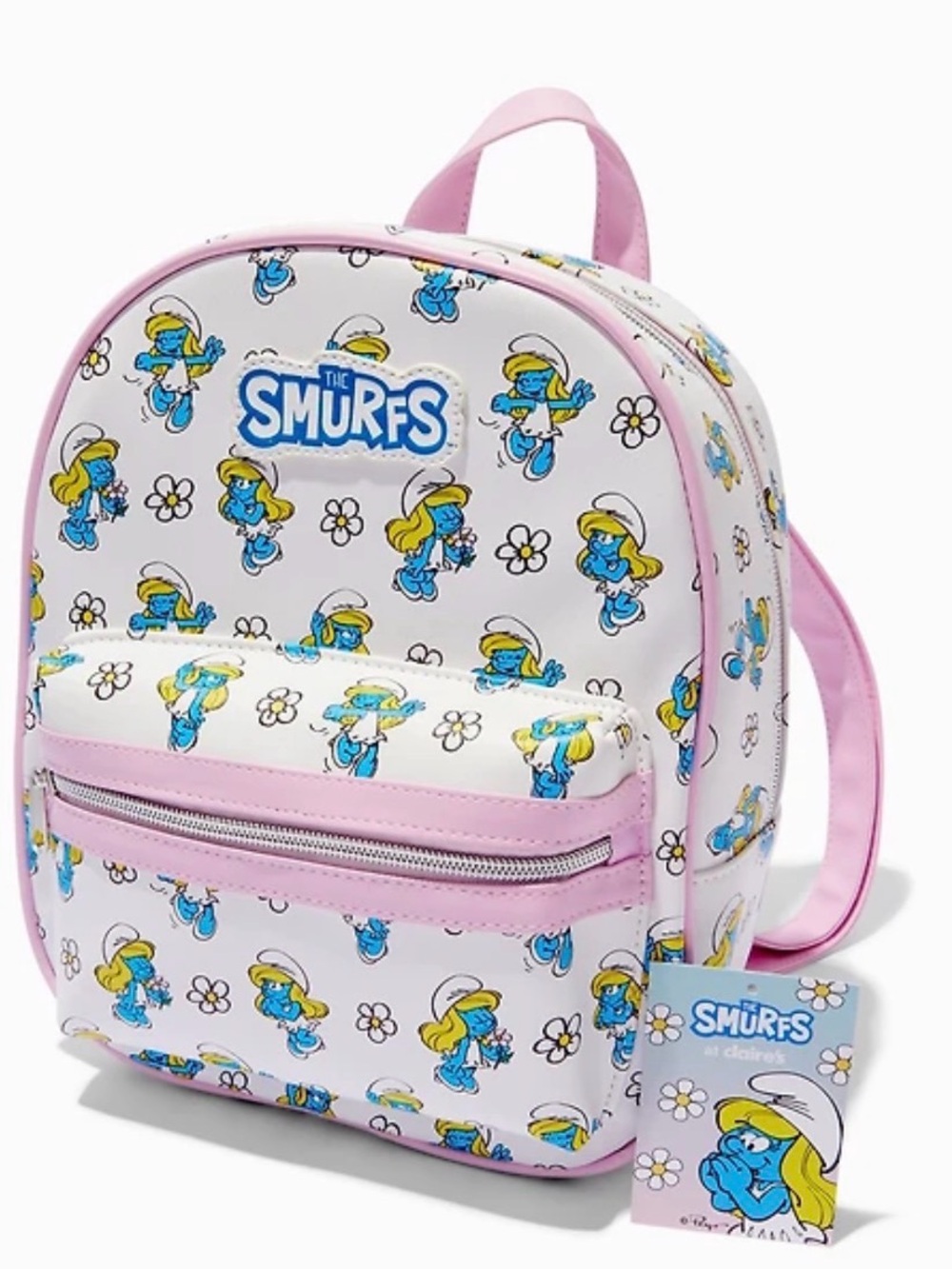 The Smurfs Pink & White Smurfette Mini Backpack